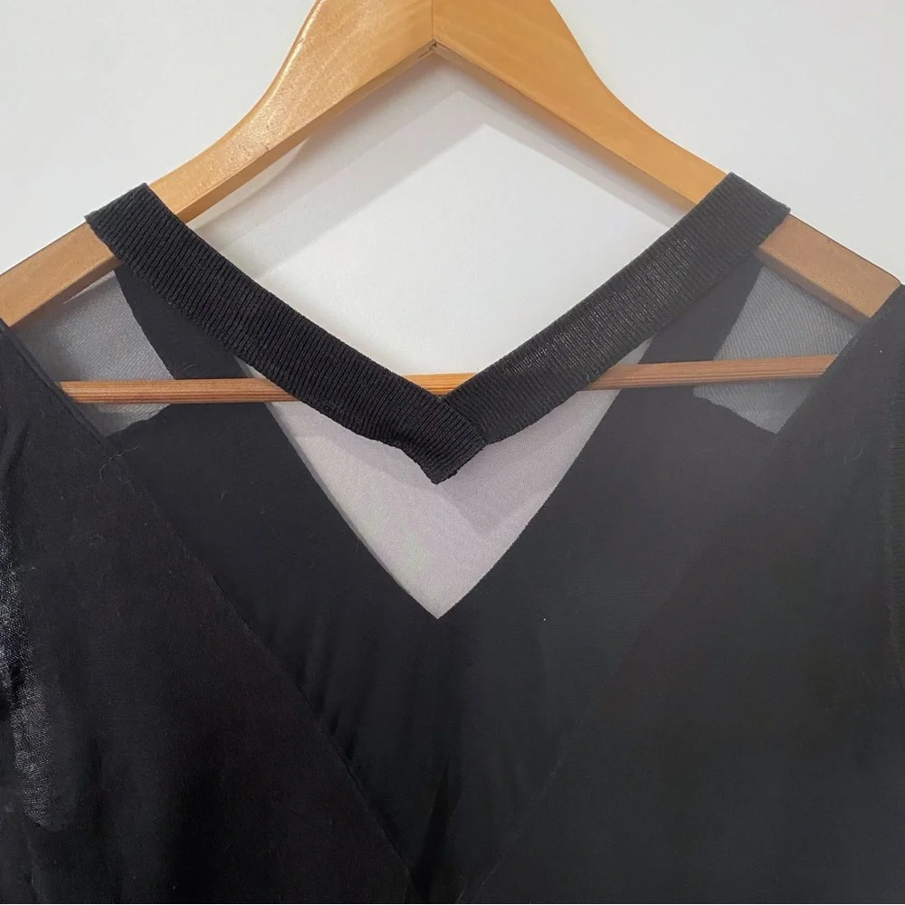 All Saints Sleeveless Sweater Dress with Mesh Cutouts - Picture 2 of 5